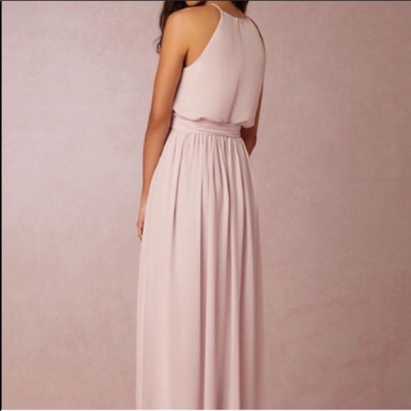 BHLD Donna Morgan Alana Dress Palest Pink Wedding - Picture 8 of 13